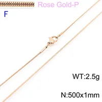 Titanium Steel 18K Gold Plated Fashion Necklace sku image 24