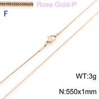 Titanium Steel 18K Gold Plated Fashion Necklace sku image 27