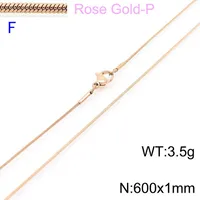 Titanium Steel 18K Gold Plated Fashion Necklace sku image 32