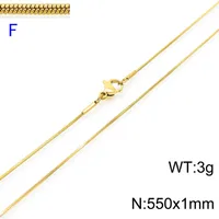 Titanium Steel 18K Gold Plated Fashion Necklace sku image 16