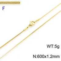 Titanium Steel 18K Gold Plated Fashion Necklace sku image 22