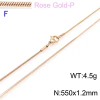 Titanium Steel 18K Gold Plated Fashion Necklace sku image 28