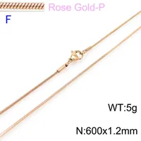 Titanium Steel 18K Gold Plated Fashion Necklace sku image 9