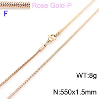 Titanium Steel 18K Gold Plated Fashion Necklace sku image 36