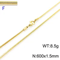 Titanium Steel 18K Gold Plated Fashion Necklace sku image 10