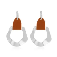 Geometric Alloy Earrings sku image 15
