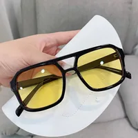 Retro Geometric Resin Polygon Full Frame Women's Sunglasses main image 1