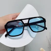 Retro Geometric Resin Polygon Full Frame Women's Sunglasses main image 2