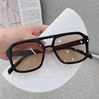 Retro Geometric Resin Polygon Full Frame Women's Sunglasses main image 4