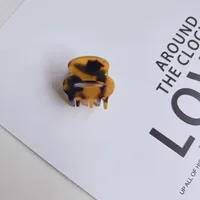 Retro Leopard Spotted Pattern Mini Hair Clip sku image 2