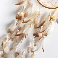 Retro Dream Catcher Wind Chime Feather Home Ornament Holiday Gift Pendant main image 2