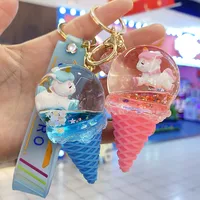 Children's Pendant Ice Cream Crystal Ball Quicksand Keychain Pendant main image 2