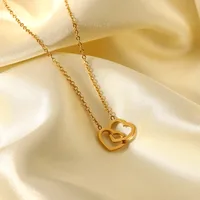 Wholesale Jewelry Lady Heart Stainless Steel Titanium Steel Plating Pendant Necklace main image 2