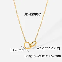 Wholesale Jewelry Lady Heart Stainless Steel Titanium Steel Plating Pendant Necklace sku image 1