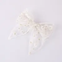 Fashion Embroidery Printing Children's Bow Cute Swallowtail Knotted Hairpin sku image 6