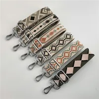 New Ethnic Jacquard Cotton Webbing Replaceable Shoulder Messenger Bag Long Strap main image 3