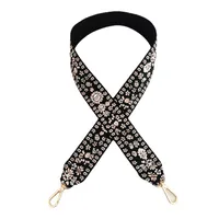Jacquard Thickened Wide Embroidered Flower Women's Bag Crossbody Accessories Strap main image 4