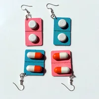 Geometric Stoving Varnish Wood Earrings main image 3