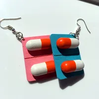 Geometric Stoving Varnish Wood Earrings main image 5