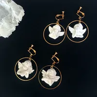 Cute Cupid Archery Angel Plaster Asymmetric Earrings Wholesale main image 4