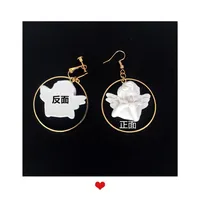 Cute Cupid Archery Angel Plaster Asymmetric Earrings Wholesale main image 5