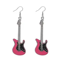 Classical Guitar Retro Contrast Color Chic Music Earrings Wholesale main image 2
