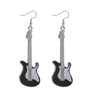 Classical Guitar Retro Contrast Color Chic Music Earrings Wholesale main image 4
