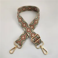 New Ethnic Jacquard Cotton Webbing Replaceable Shoulder Messenger Bag Long Strap sku image 8