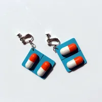 Geometric Stoving Varnish Wood Earrings sku image 3