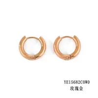 Fashion Geometric Stainless Steel No Inlaid 14K Gold Plated Earrings sku image 1