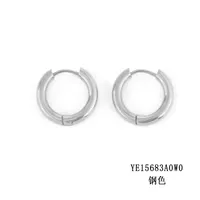 Fashion Geometric Stainless Steel No Inlaid 14K Gold Plated Earrings sku image 3