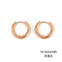 Fashion Geometric Stainless Steel No Inlaid 14K Gold Plated Earrings sku image 6