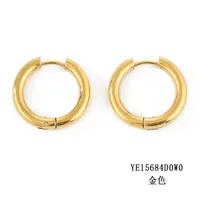Fashion Geometric Stainless Steel No Inlaid 14K Gold Plated Earrings sku image 9