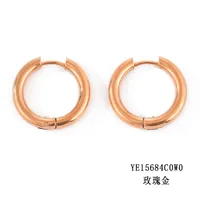 Fashion Geometric Stainless Steel No Inlaid 14K Gold Plated Earrings sku image 8