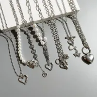 Fashion Hollow Heart-shaped Pearl Clavicle Chain Alloy Necklace main image 1