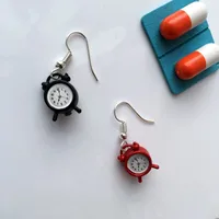 Cute Retro Small Alarm Clock Earrings Ear Clips main image 3