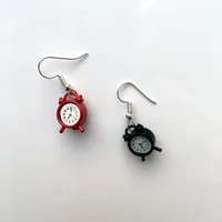 Cute Retro Small Alarm Clock Earrings Ear Clips main image 4