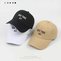 Korean Spring And Summer Alphabet Embroidered Baseball Hat Female main image 2