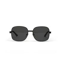 Fashion Round Gradient Gold Frame Thin Geometric Sunglasses main image 2