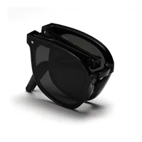 Fashion Round Large Frame Folding Portable Sunglasses Female main image 3