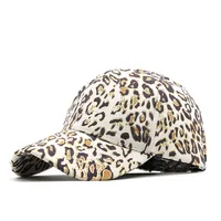 Fashion Bronzing Leopard Print Deerskin Fleece Baseball Cap main image 2