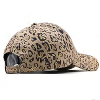 Fashion Bronzing Leopard Print Deerskin Fleece Baseball Cap main image 4