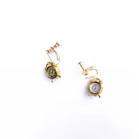 Cute Retro Small Alarm Clock Earrings Ear Clips sku image 5