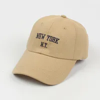 Korean Spring And Summer Alphabet Embroidered Baseball Hat Female sku image 1