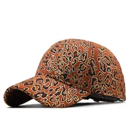 Fashion Bronzing Leopard Print Deerskin Fleece Baseball Cap sku image 3