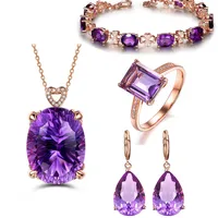 Simple Style Oval Water Droplets Copper Plating Artificial Gemstones Rings Earrings Necklace main image 5