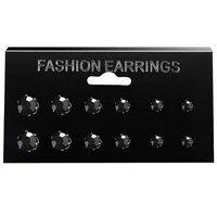 Fashion Round Diamond Stud Earrings 6 Pairs Set main image 2
