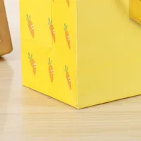 Wholesale Cartoon Animal Pattern Children&#39;s Day Gift Tote Bag Cute Yellow Little Fox Folding Paper Gift Bag main image 3