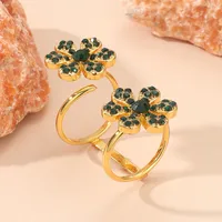 Lady Flower Alloy Diamond No Inlaid Unisex main image 4