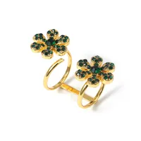 Lady Flower Alloy Diamond No Inlaid Unisex main image 5